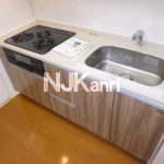 三鷹駅徒歩7分、武蔵野市中町2丁目のオートロック付き1LDK賃貸マンション(キッチンの写真)